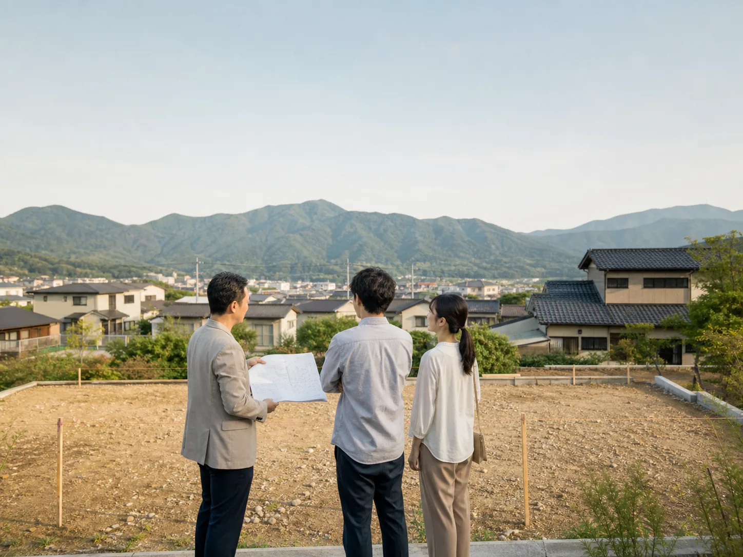 土地探しの相談風景
